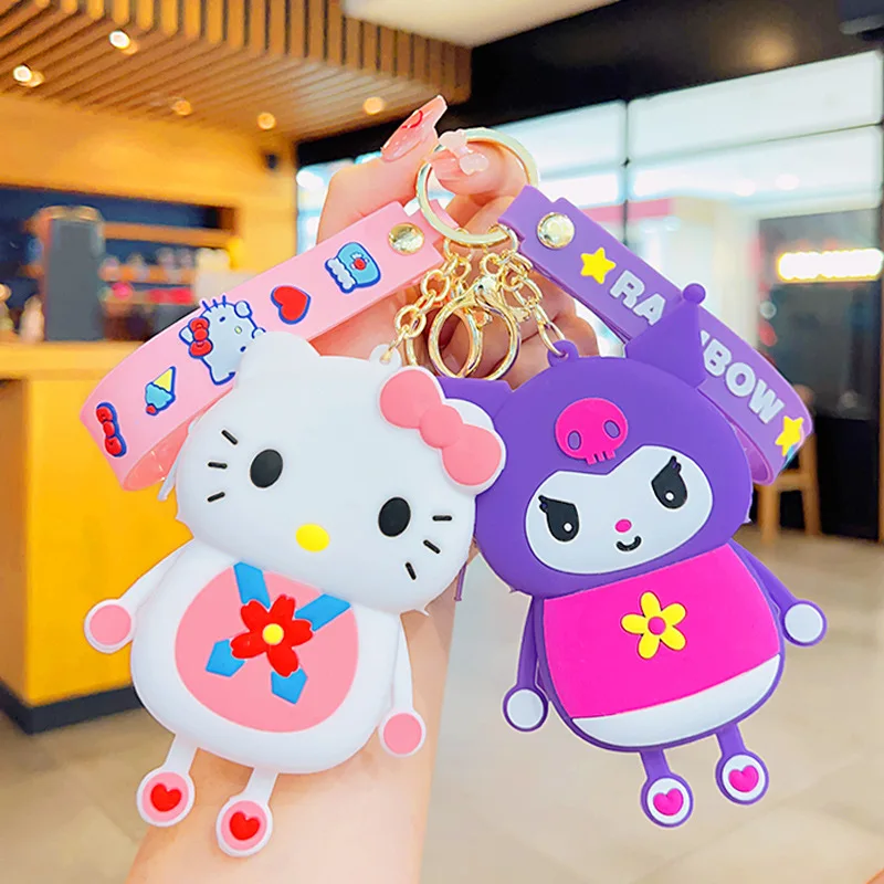 

Kuromi Silicone pendant exquisite coin purse pendant wholesale key chain pendant key chain gift cartoon pendant hot selling item