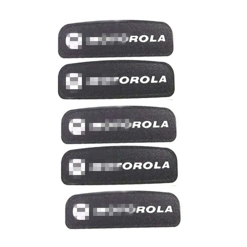

5 шт., новая наклейка на переднюю крышку с логотипом M для Motorola GP340 GP328 GP580 GP338 PRO5150 и т. д., аксессуары для радио рации