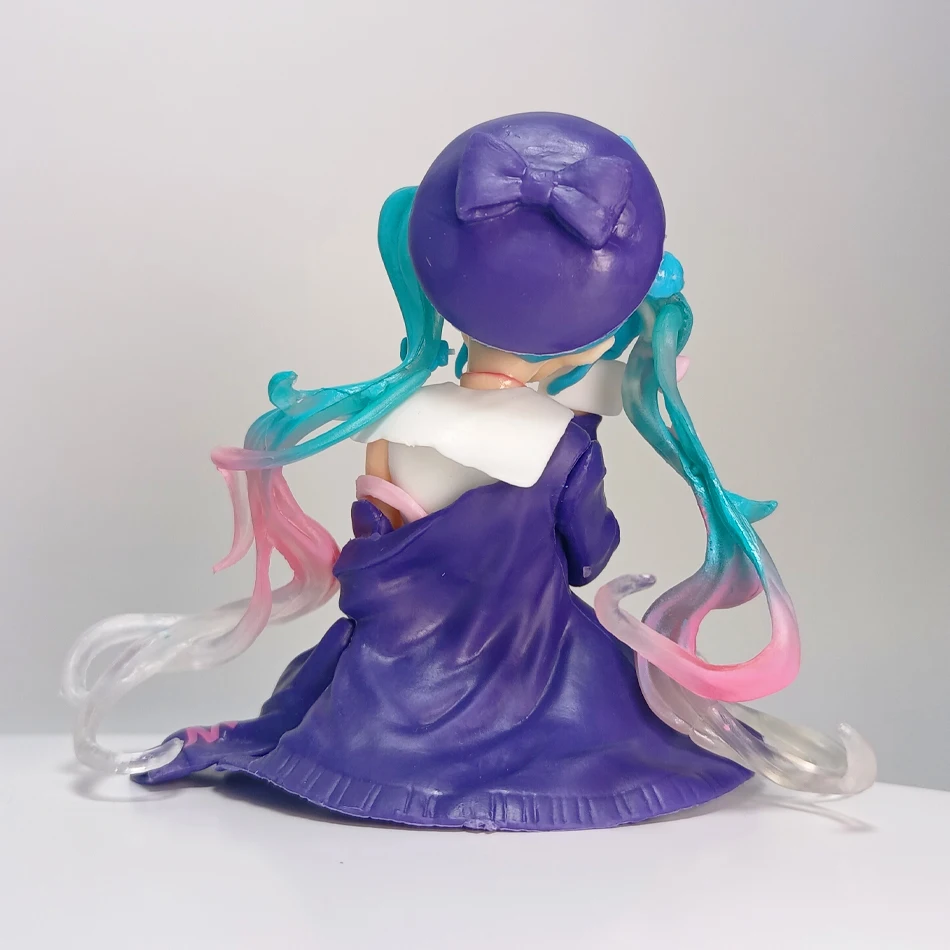 14 cm Nieuwe Hatsune Miku Anime figuur Roze sakura zitpositie PVC Action figuur model speelgoed decoratie verzamelen geschenken