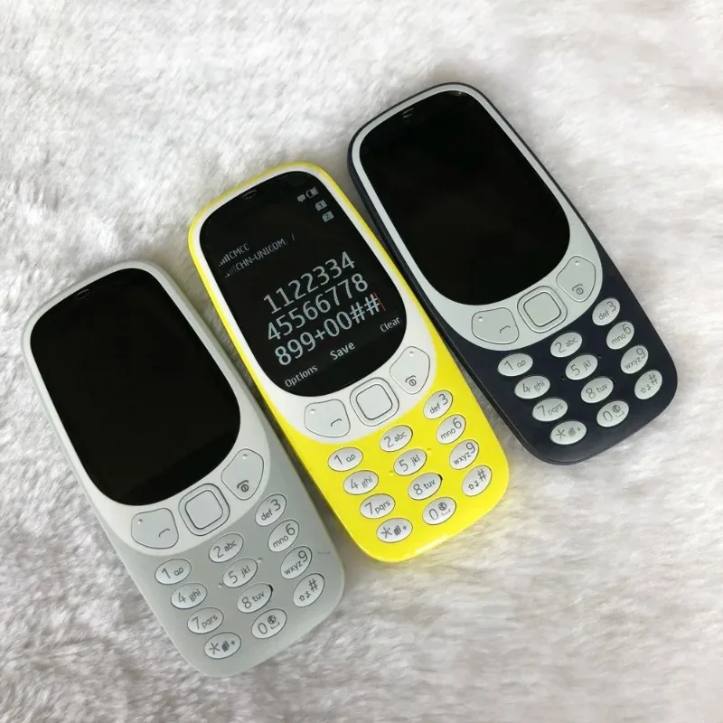 Nokia 3310 2017 Version Factory Unlocked 2G GSM Dual SIM Dual Standby Classic Straight Keypad Feature Phone Long Standby