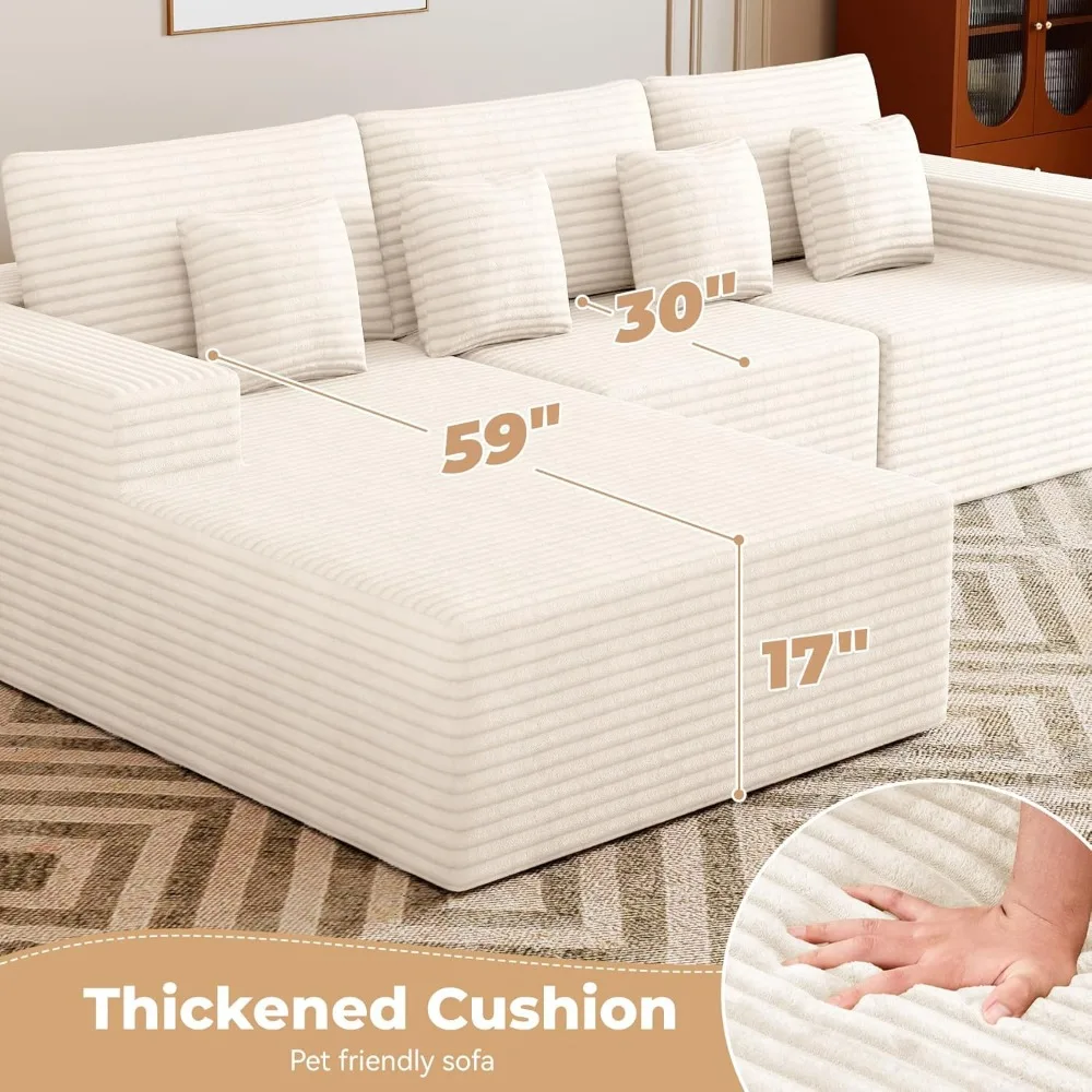 وحدات الأرائك السحابية الاقسام L على شكل كرسي منجد أريكة مقعد عميق غرفة المعيشة غرفة نوم خيار جلوس مريح #3