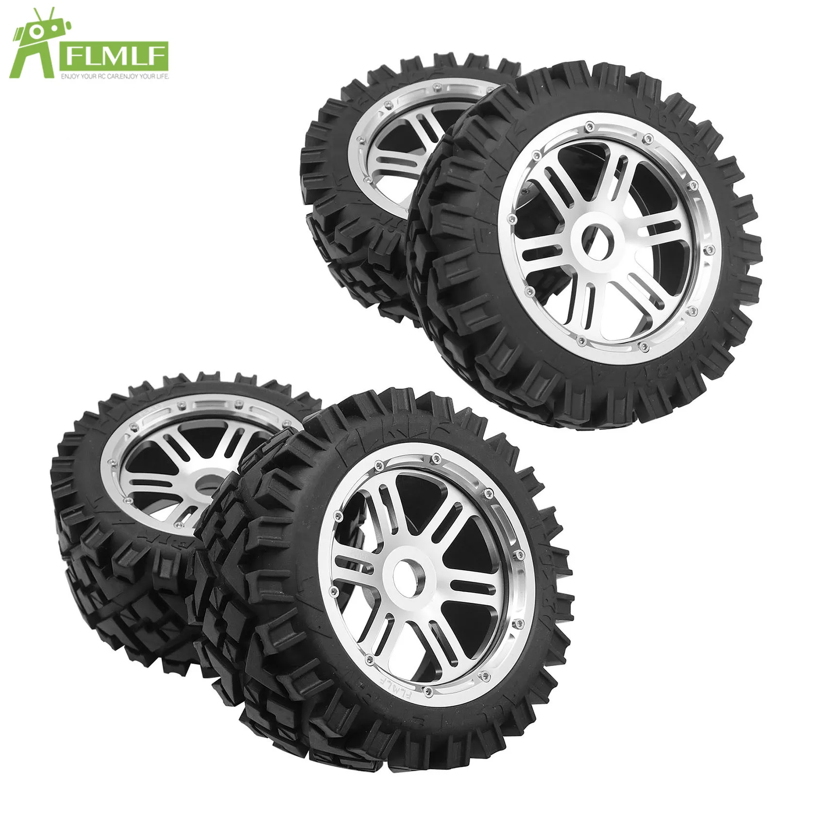 Mozzo ruota esagonale diviso anteriore o posteriore in metallo da 24 mm o set di pneumatici per rinforzare tutti i terreni per parti RC 1/5 HPI ROFUN ROVAN KM BAJA 5B SS