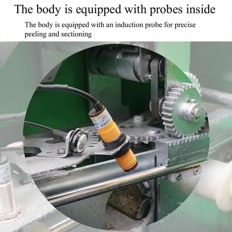 آلة تقشير قصب السكر الأوتوماتيكية الكاملة آلة تقشير قصب السكر