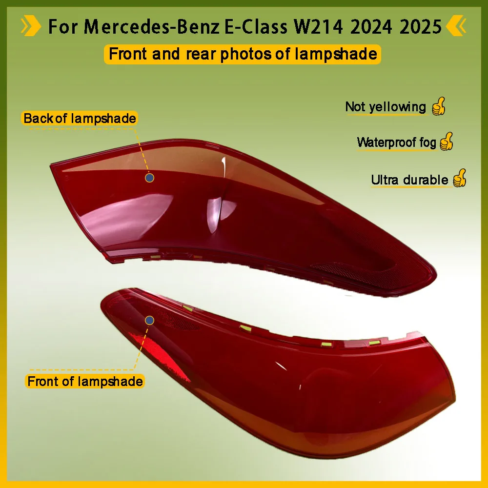 For Mercedes-Benz E-Class W214 2024 2025 Outer Tail Lamp Cover Rear Signal Parking Lights Shell Replace Original Lampshade