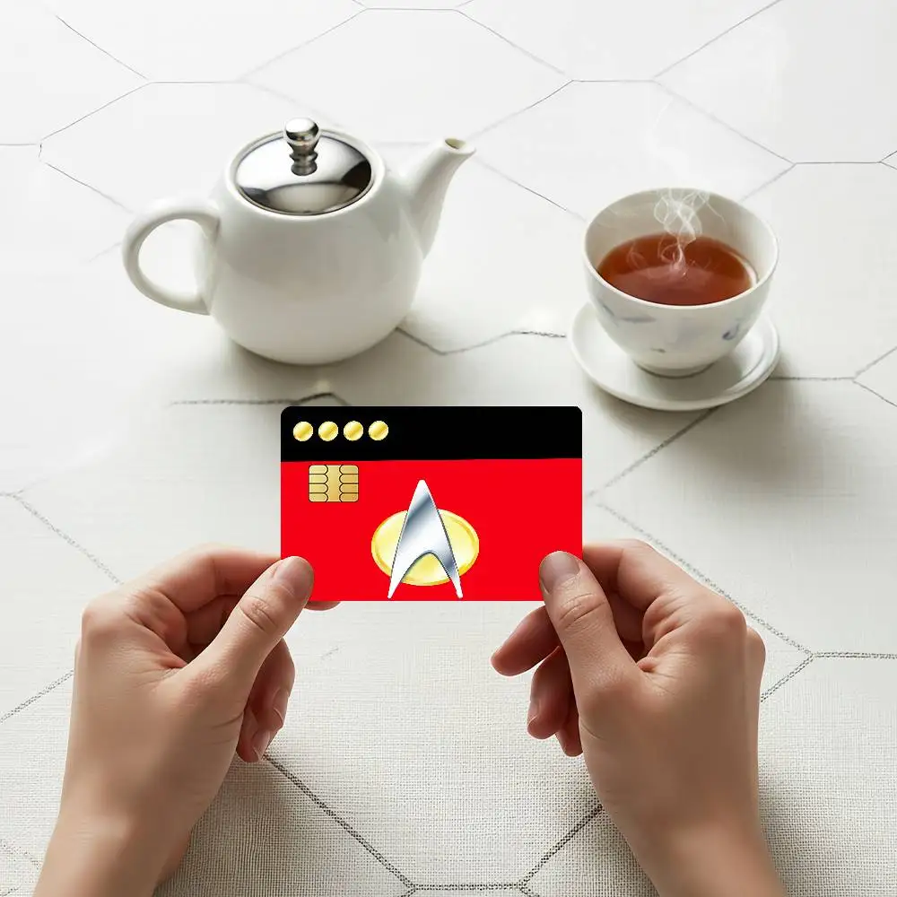 TV Star T-Trek Laser Card Stickers For ID Cards Transit With Daily Commute School library Door Bank view 6