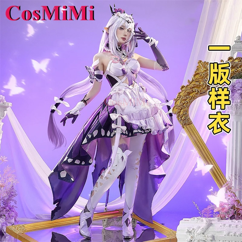 CosMiMi Game Honkai: Star Rail Castorice Cosplay Costume Gorgeous Elegant Combat Dress Carnival Party Role Play Clothing S-XL