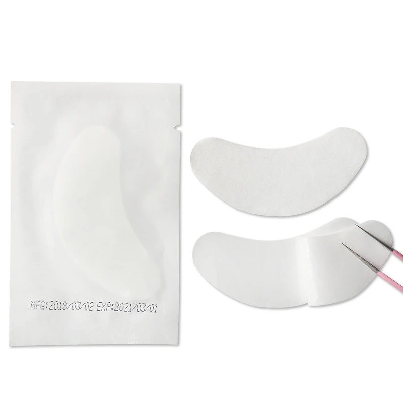 Patchs pour les yeux, 50 paires, tampons en papier, Gel pour les cils, autocollants, enveloppes, Hydrogel, Extension de cils, outil de maquillage