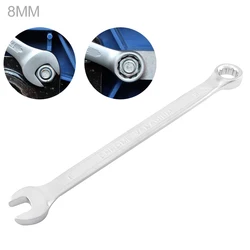 8/9/10 MM Silver Dual Heads Ratchet Wrench Dual-use Wrench Combination Spanner Open End and Plum End Spanner for Repairing Tools