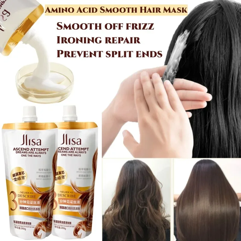 

Silk Amino Acid Hair Treatment Mask Repairing Damaged Dry Hair Smoothing Nourishing Hair Root with Improve Split Ends Mask