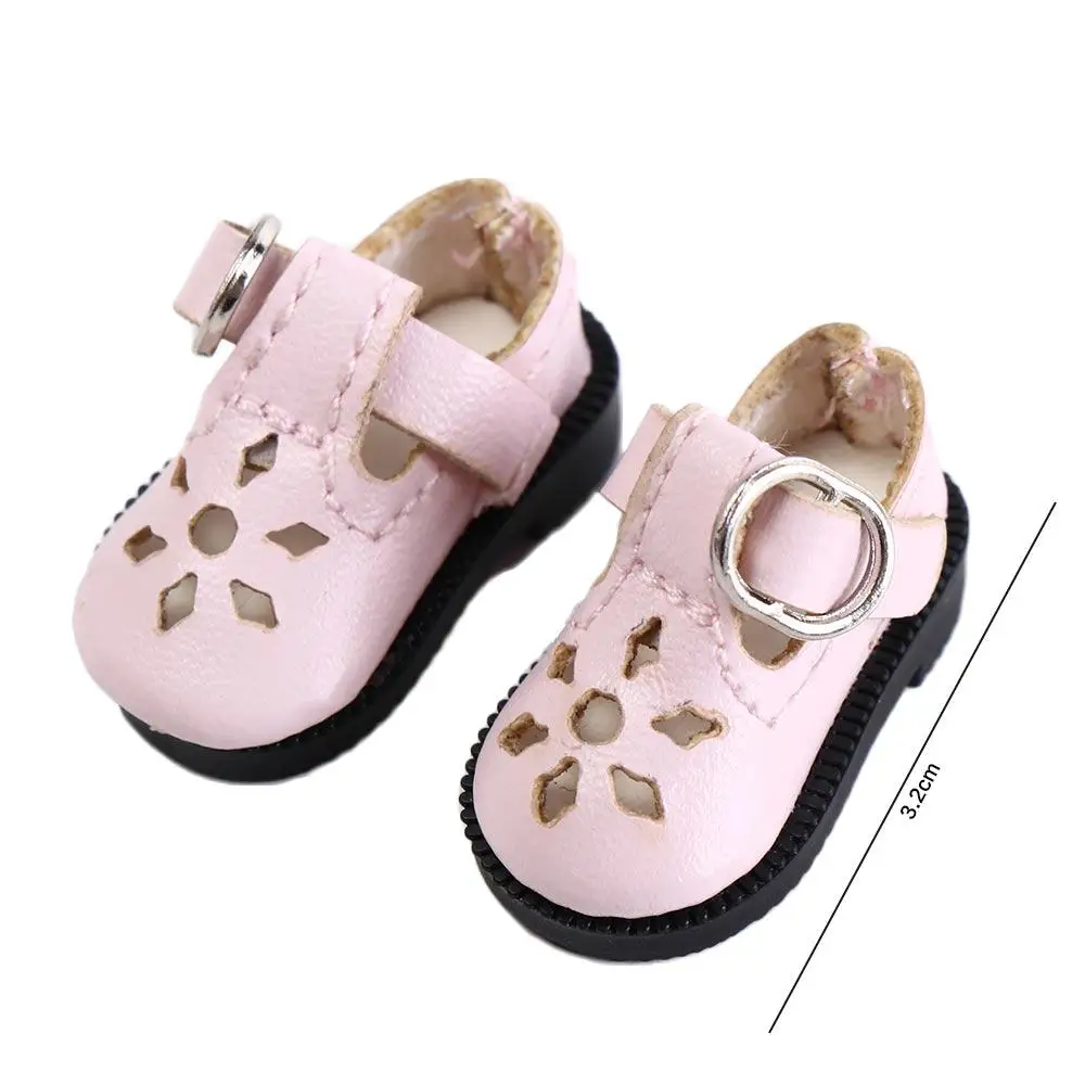 Zapatos para muñecas Blythes de 3,2 cm, zapatillas de cuero para muñecas BJD, juguetes rusos, accesorios de zapatos casuales, 1/8