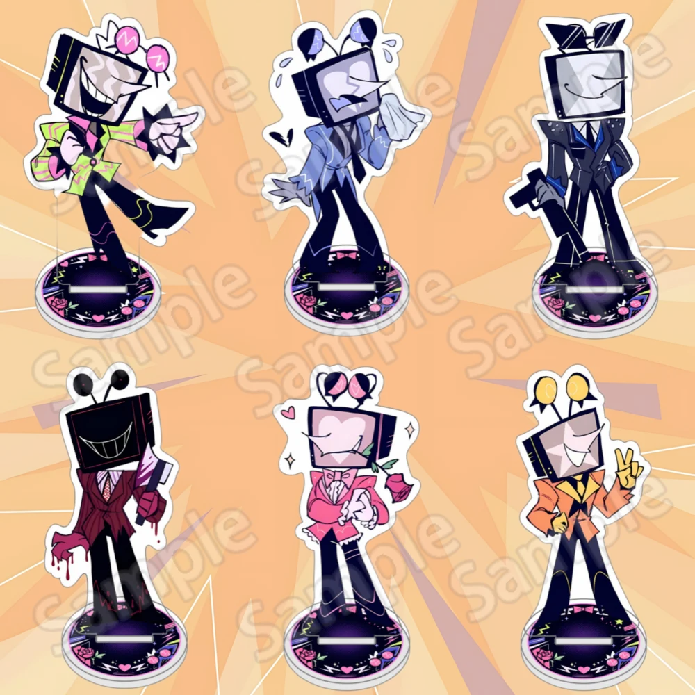 Deltarune Chapter 3 Game Ant Tenna TV Man Acrylic Standee Keychain, Drama / Romance Multiple Designs, 10cm Desktop Decor, Mercha