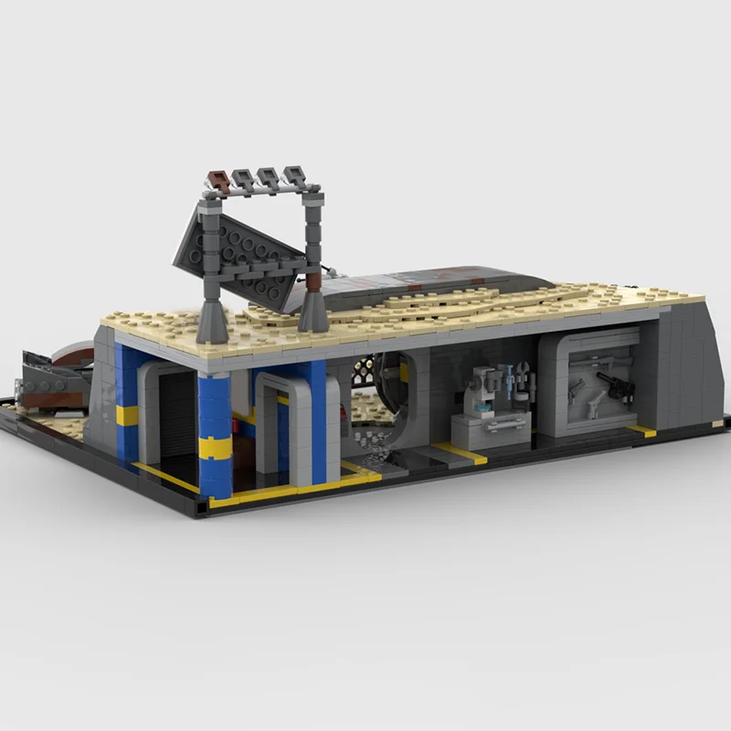 1630 قطعة MOC تداعيات المأوى النووي قبو المدينة نموذج بناء هدية الكريسماس كتل العمارة اللعب لتقوم بها بنفسك فكرة التعليم الطوب #2