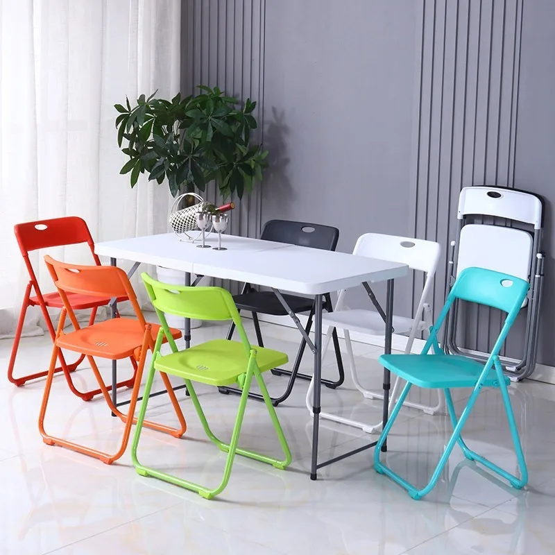 Simple Folding Chair Backrest Chair Home Portable Computer Chair Office Chair Conference Chair Dining Chair Dormitory Chair