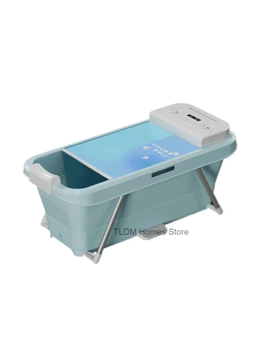 Automatic Foldable Spa Bathtub Heating Sweat Steaming Bathtub Comfortable Home Portable Bucket Adult Full Body Bath Bucket T