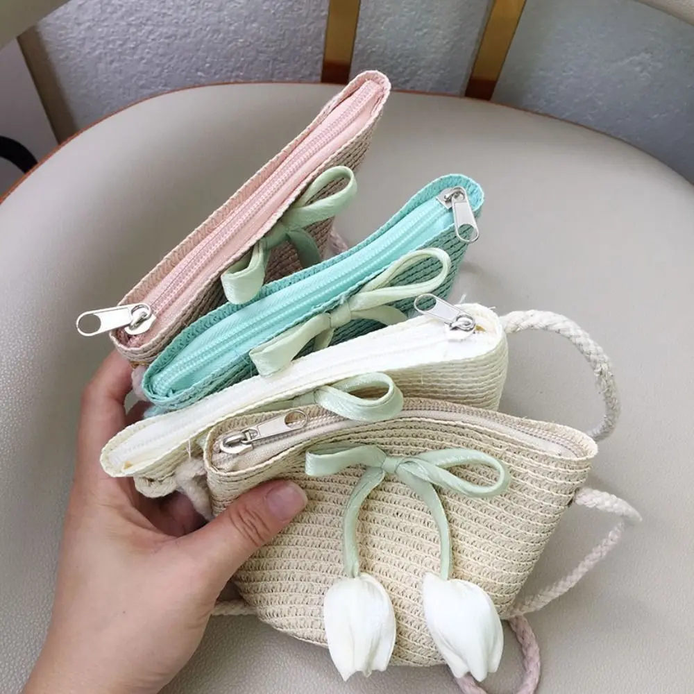 

with Same Style Crossbody Bag Tulip Straw Sun Hat Shading Hat Anti-UV Sun Hat Girls Bucket Hat Fisherman Cap Foldable