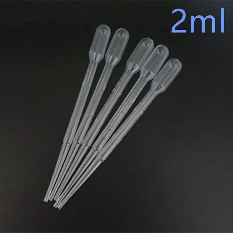 3ml 100/200/500/1000pcs Laboratory Tools,Plastic Disposable Graduated Pasteur Pipette,Polyethylene Makeup Tools