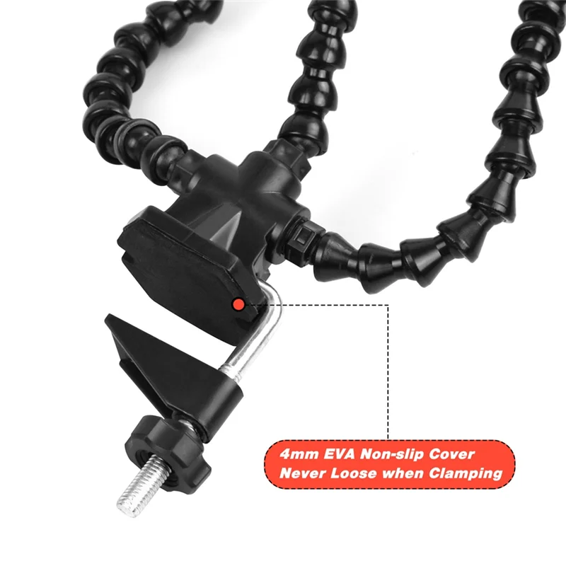 

AT43-Desk Clamp Third Hand Tool Flexible Arms Soldering Station Holder For Electronic Repair Solder 5