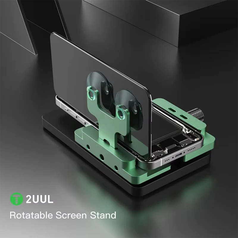 2UUL BH06 Universal Multi-function Rotatable Screen Fixture Stand Back Cover Opening Repair Clamping Tool Side Hanging Clamp