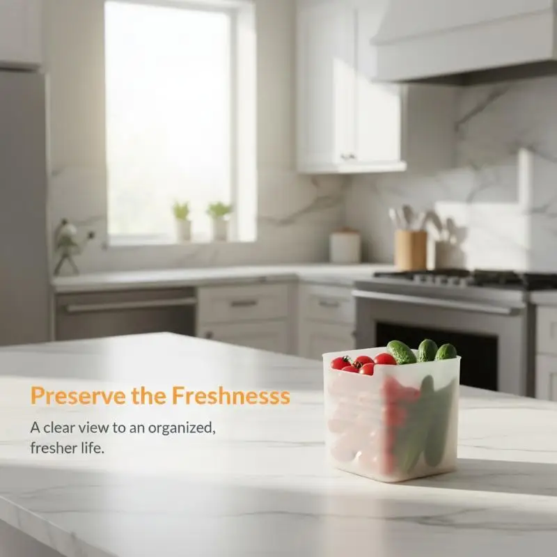 12Pcs Refrigerator Side Door Storage Boxes Odor-Free BPA Free Fridge Container for Office Fridge Fruit Vegetable Condiment Stor
