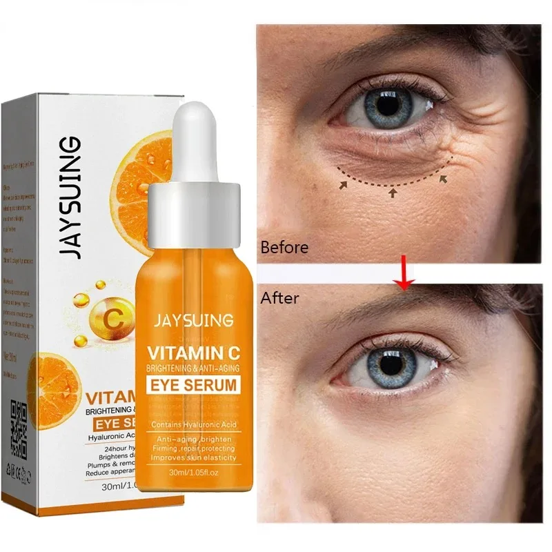 

Vitamin C Remove Dark Circles Eye Serum Anti-Wrinkle Fade Fine Line Anti Eye Bag Puffiness Essence Anti-Aging Lift Firm Eye Care