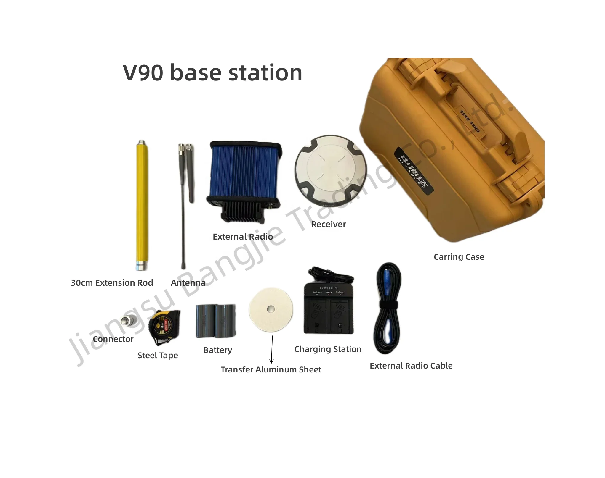 Hi-target GNSS  V90 Receiver with  Multiple Radio Protocols and 660 channels  RTK  Dgps for Land Survey