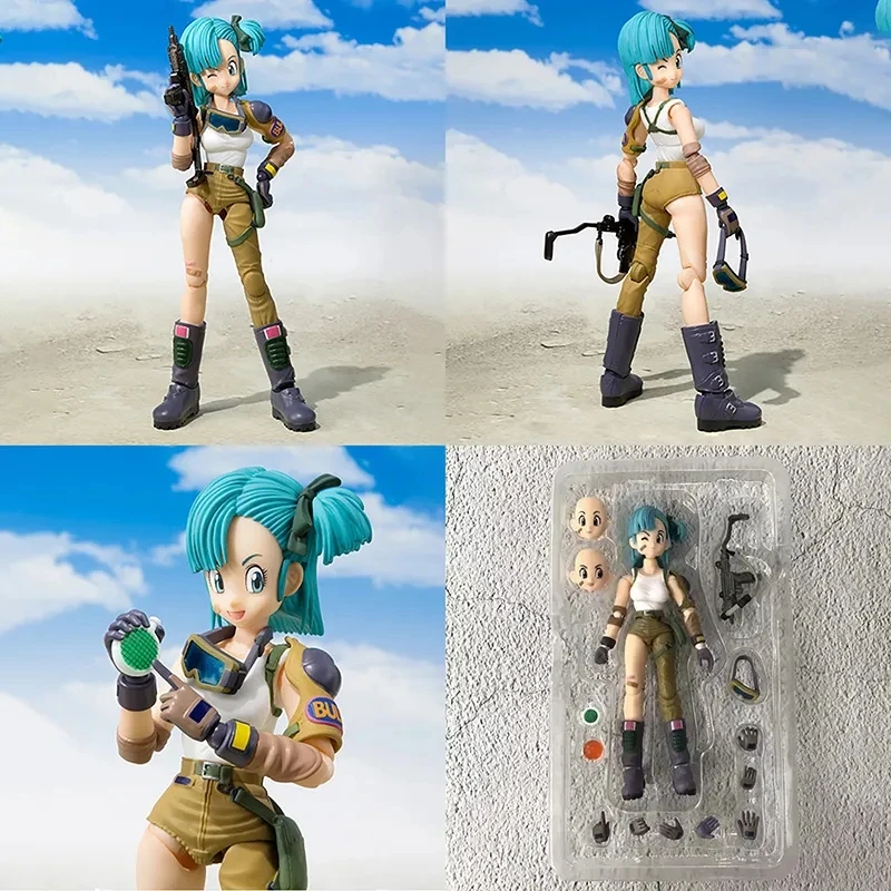 18cm SHF ドラゴンボール フィギュア ブルマのバイク ホイポイ