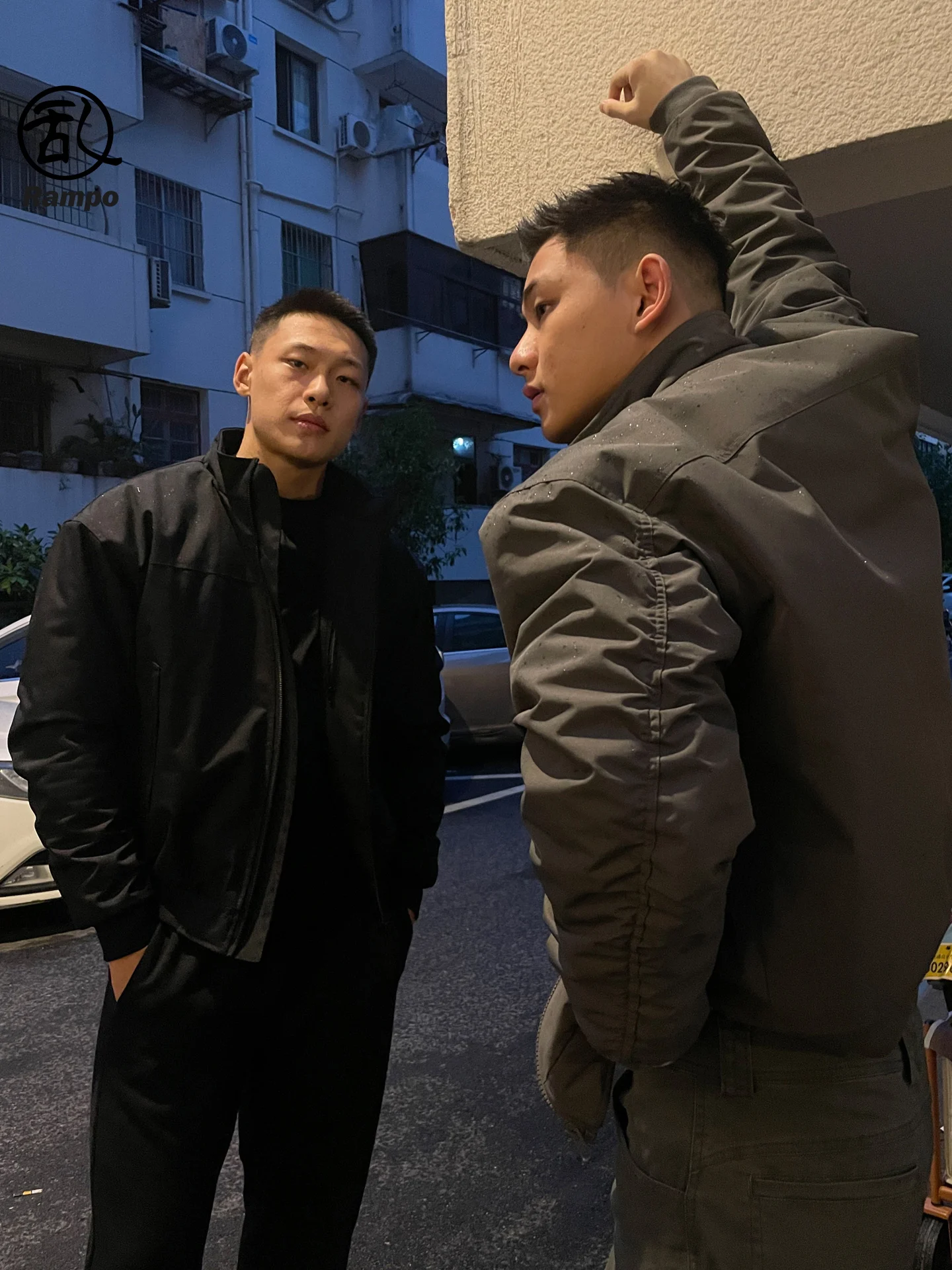 

American Casual Thiened Jaet Men Women Sle Autumn Winter Tee Proof Stand Collar Color Retro Workwear Cotton Coat