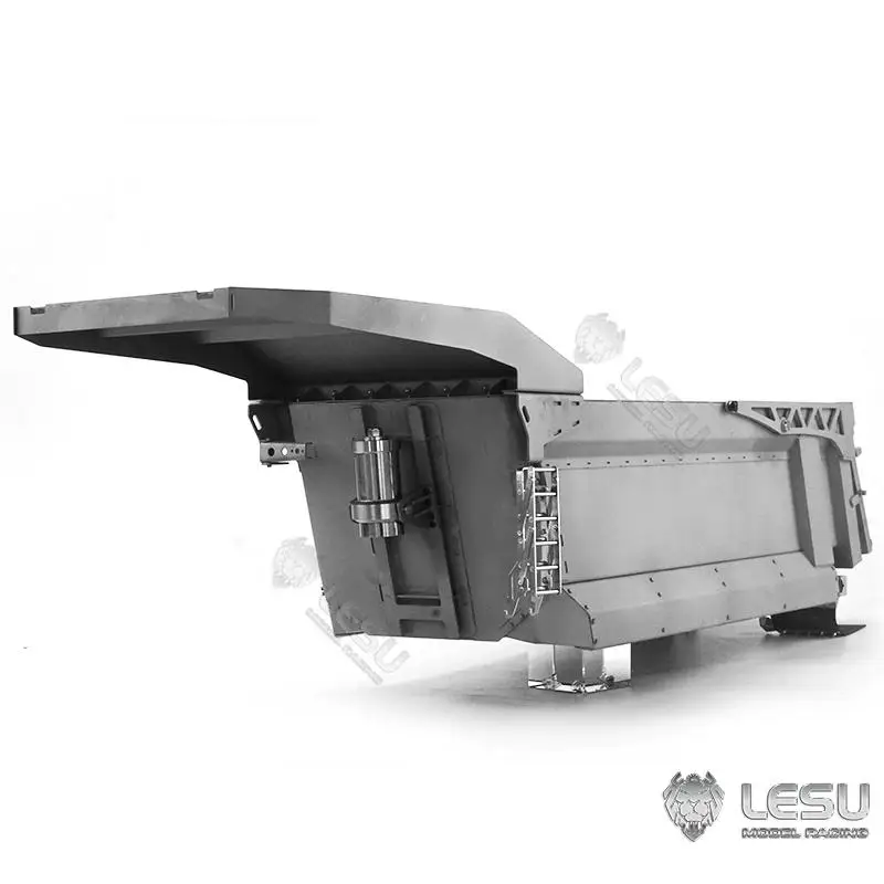 1/14 Simulation truck toy hydraulic front cylinder 8*8 dump truck metal bucket modification