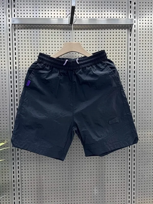 

Летние тонкие брюки Qui Dry Faionable, мужские повседневные свободные брюки длиной пять четвертей, молодежные брюки со средней талией и прямыми штанинами