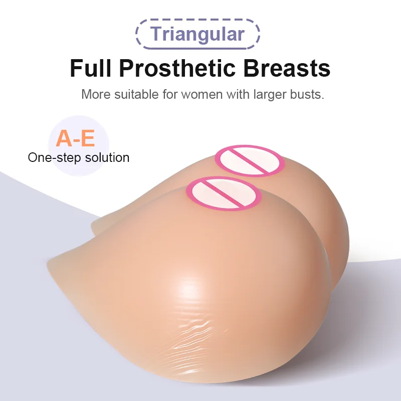 ONEFENG One Piece Seamless Bra Silicone Pad Combination Small Chest To Large Chest For Breast Cancer Surgery Queen Cross Dressin