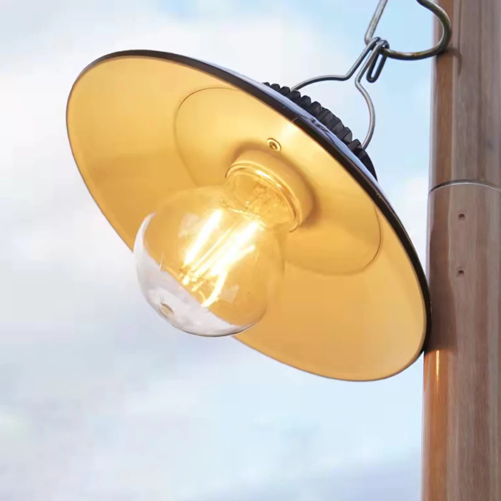 

Ретро-декоративные подвесные светильники с зарядкой Type-C и крючком, диммируемые, для кемпинга, палаток, сада, улицы и путешествий