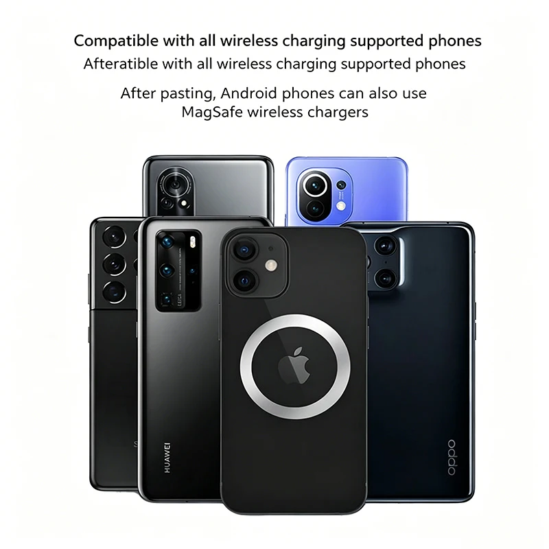 1PC Ultra Thin Iron Ring Sticker Magnetic Accessory for Phone Cooler Car Mount Universal Metal Plate for Android Phone Tablet