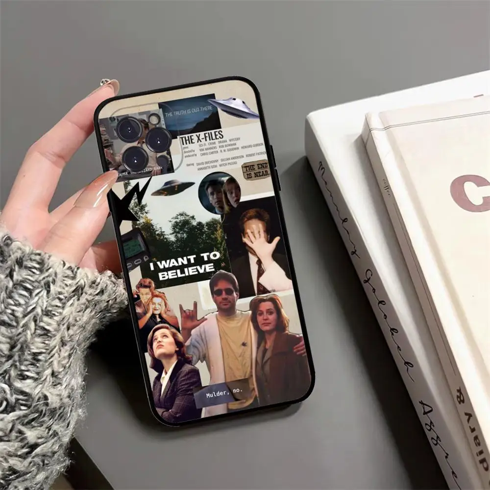 The X Files I want to believe Phone Case For iPhone 15 14 13 12 Mini 11 Pro XS Max X XR SE 6 7 8 Plus Soft Silicone Cover