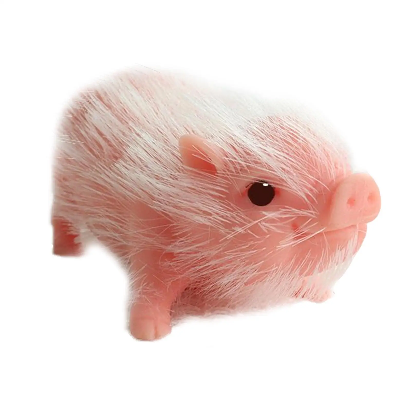 Lovely Silicone Realistic Piglet Animal Soft Reborn Animals Soft Pig Doll for Birthday Gift Micro Landscape Photography Props