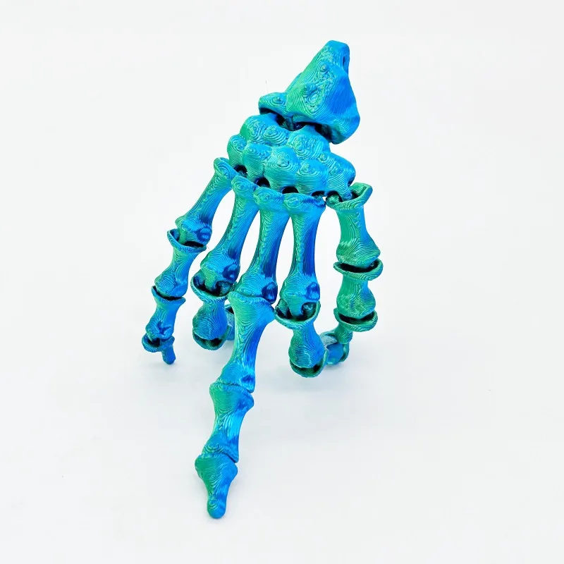 3D 프린팅 해골 손 할로윈 장식 호러 회전 피젯 토이 DIY 유령의 집 장식 소품, 무서운 선물용