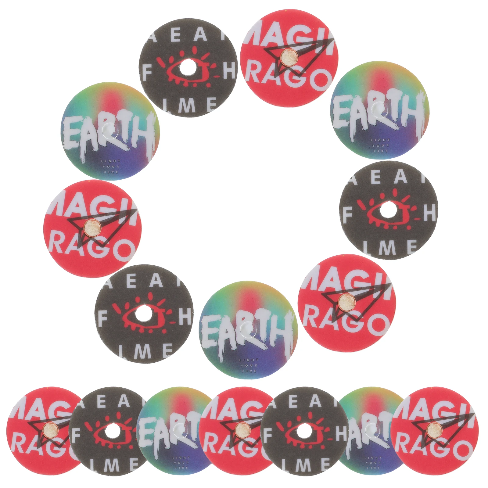 

24 pcs Aromatherapy Tablets Air Freshener Refill Car Cute Vinyl Records Turntable Pe Scent Oil Diffuser Pads Car Interior PE