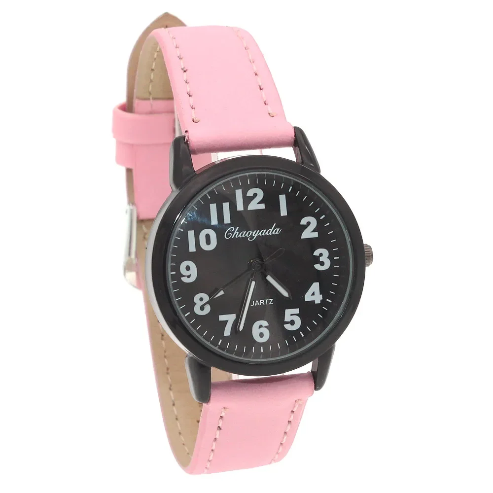 Round Quartz Watch Women Luxury Brand Gold Ladies Casual Dress Leather Strap Clock Female Girls Trending U99