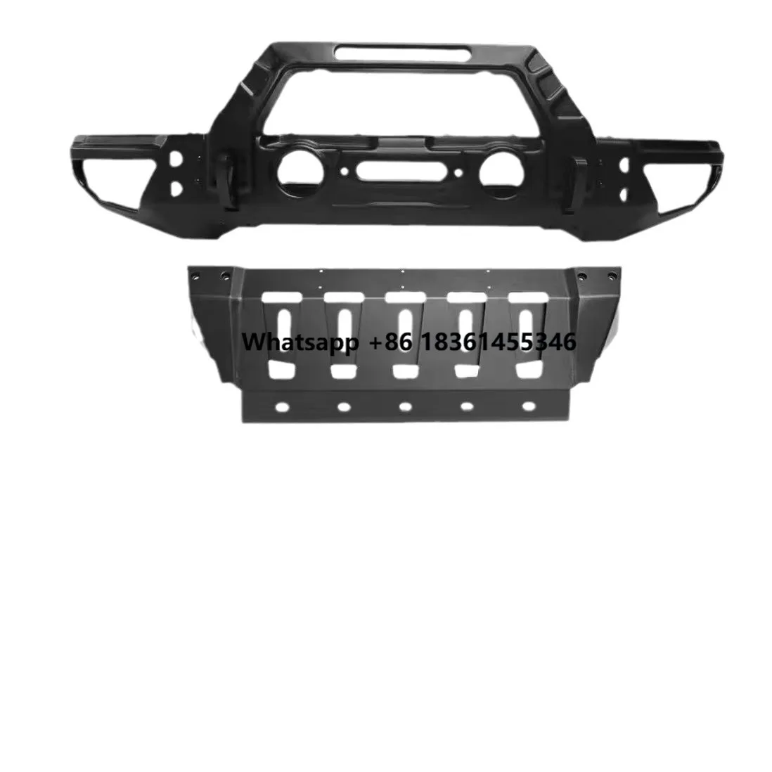 For Wrangler JL 2018+ Gladiator JT 4x4 Car Offroad Accessories Car Steel Front Bumper