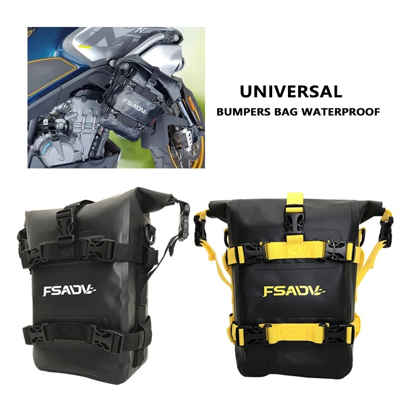 

1/2PC Universal Motorcycle Bumpers Bag Waterproof 5L-8L Motorcycle Side Frame Bag Motorcycle Crash Bar Bag Tools Storage Bag