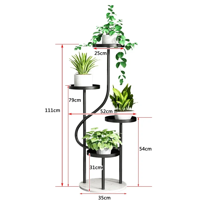 Light Luxury Designer Modern Flower Rack Living Room Simple Plant Display Rack Wedding Decoration Unique Porte Plantes Furniture