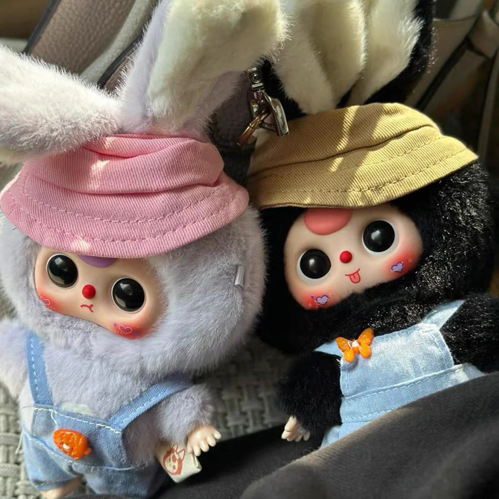 Baby Three Rabbit Macaron Cute Mini Bunny Caja ciega de felpa 1 pieza (1 de 14 estilos posibles) Regalos de cumpleaños (1 unidad BlindBox)