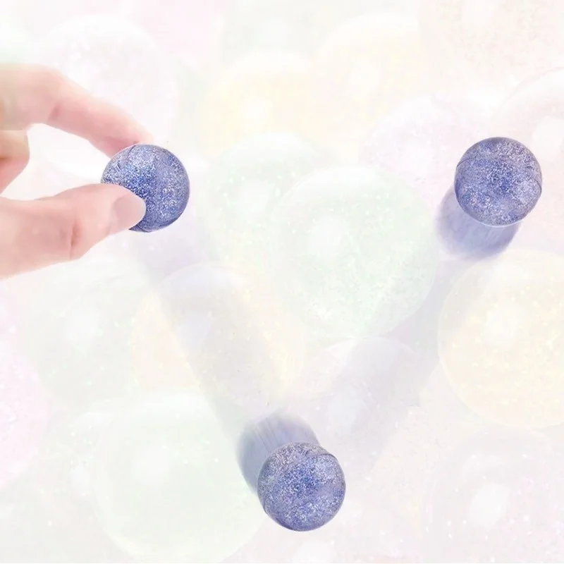 12 pçs 30mm glitter bola saltitante-crianças meninos meninas brinquedos balle rebondissante kinder spielzeug crianças bolas divertidas