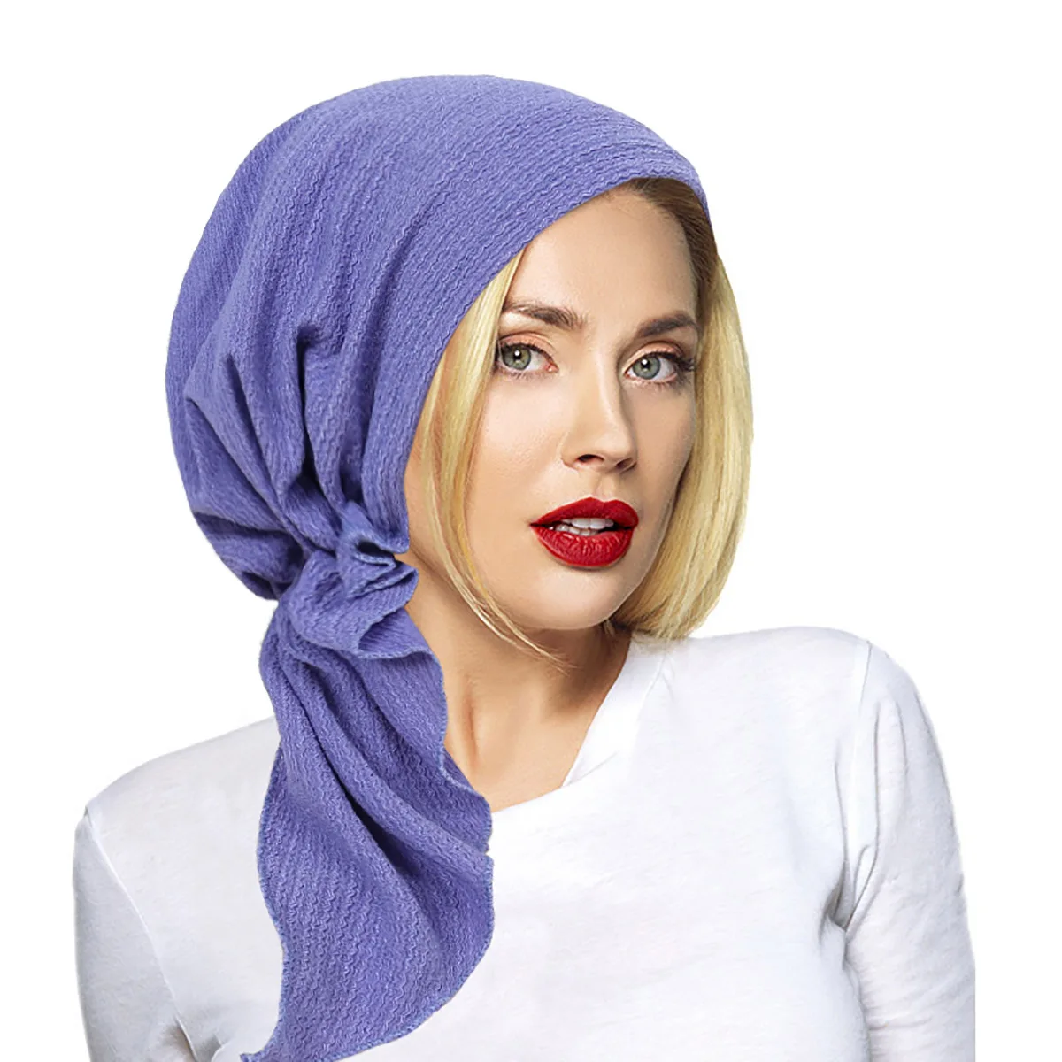 New Muslim Women Stretch Turban Hijab Underscarf Caps Cancer Chemo Beanies Caps Hat Head Scarves Pre-Tied Scarf Sleep Hair Cover