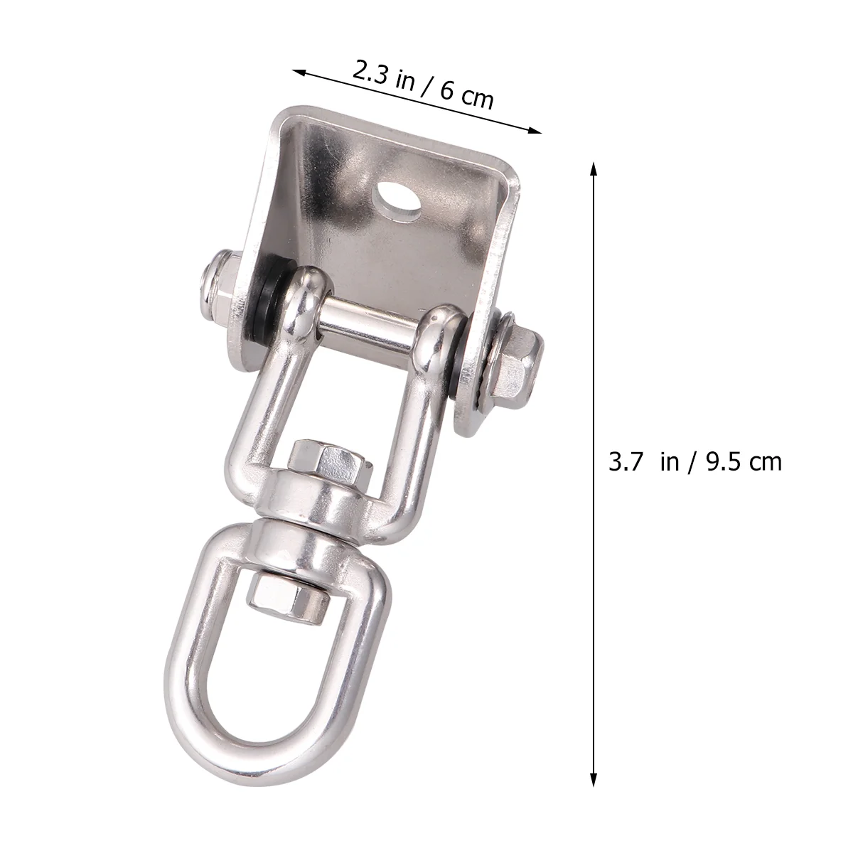 1 Set Swivel Hook for Hammock Swing Chair Stainless Steel Hanging Seat Accessories Kit Hanging Seat Hooks (Type 2