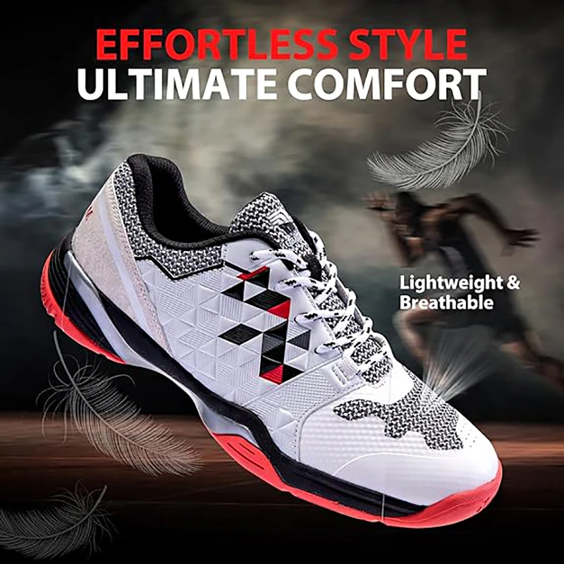 New Professional Badminton Pickleball Shoes for Women Outdoor Court Non-Slip Mens Pickleball Shoes Tennis Pickleball Shoes Women