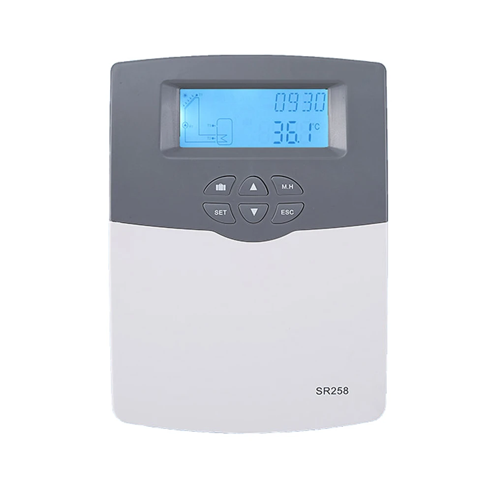 SR258 Solar Water Heater Controller WIFI Optional Backup Heating Control Pump Control Thermal Disinfection Function Controller