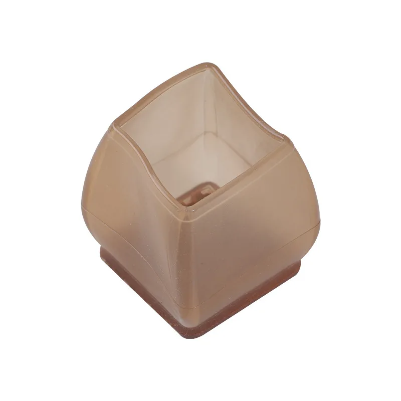 

Thickened Mute Wear-Resistant Table And Chair Foot Cover Protective Pad round Square Rectangular Sizes Transparent Brown/Black