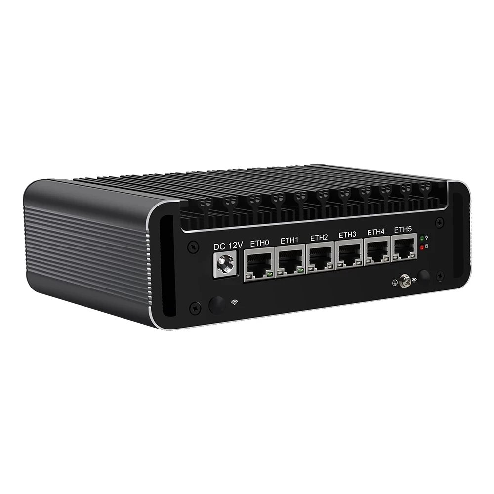 Enrutador sin ventilador pfSense 6x Intel i226-V 2,5G Nics i7 1165G7 i5 1135G7 NVMe MSATA Micro Firewall Router PC ESXi OPNsense Proxmox