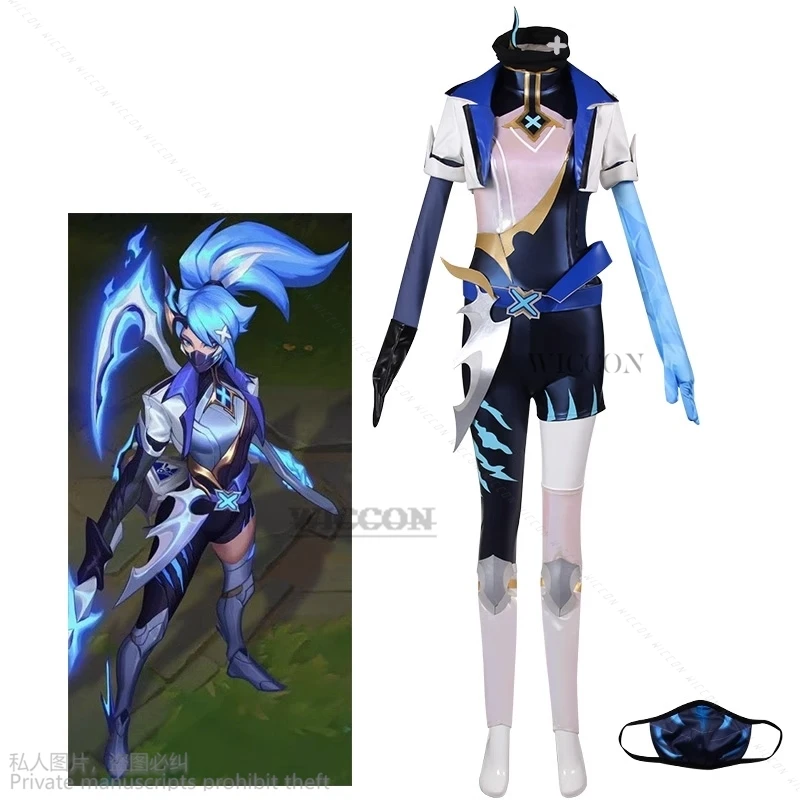 

Game LOL Star Guardian Akali Cosplay Costume Game LOL AKALI Women Cosplay Outfit Fullsets LOL Sexy Halloween Cos Costume