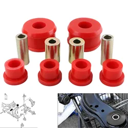 Red Front Polyurethane Control Arm Bushing Kit For 1985-06 VW Jetta Golf MK2 MK3 MK4